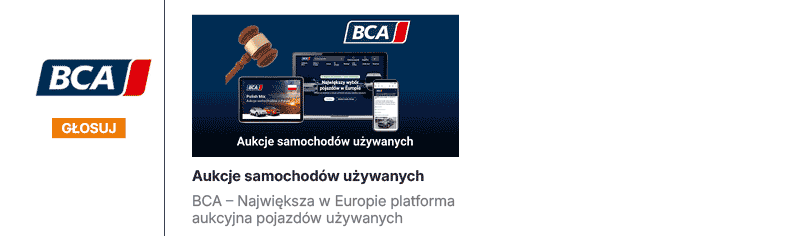 
Aukcje samochod&oacute;w używanych
BCA &ndash; Największa w&nbsp;Europie platforma aukcyjna pojazd&oacute;w używanych