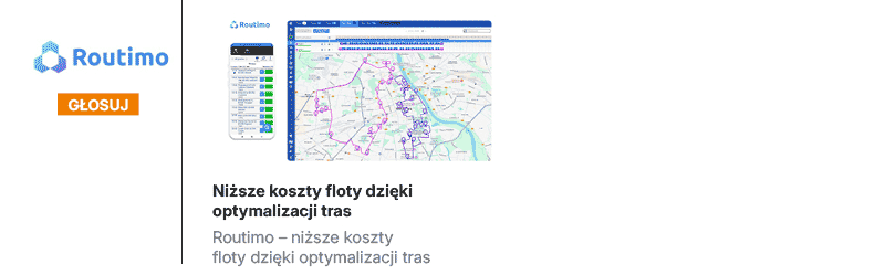 
Niższe koszty floty dzięki optymalizacji tras
Routimo &ndash; niższe koszty floty&nbsp;dzięki&nbsp;optymalizacji tras